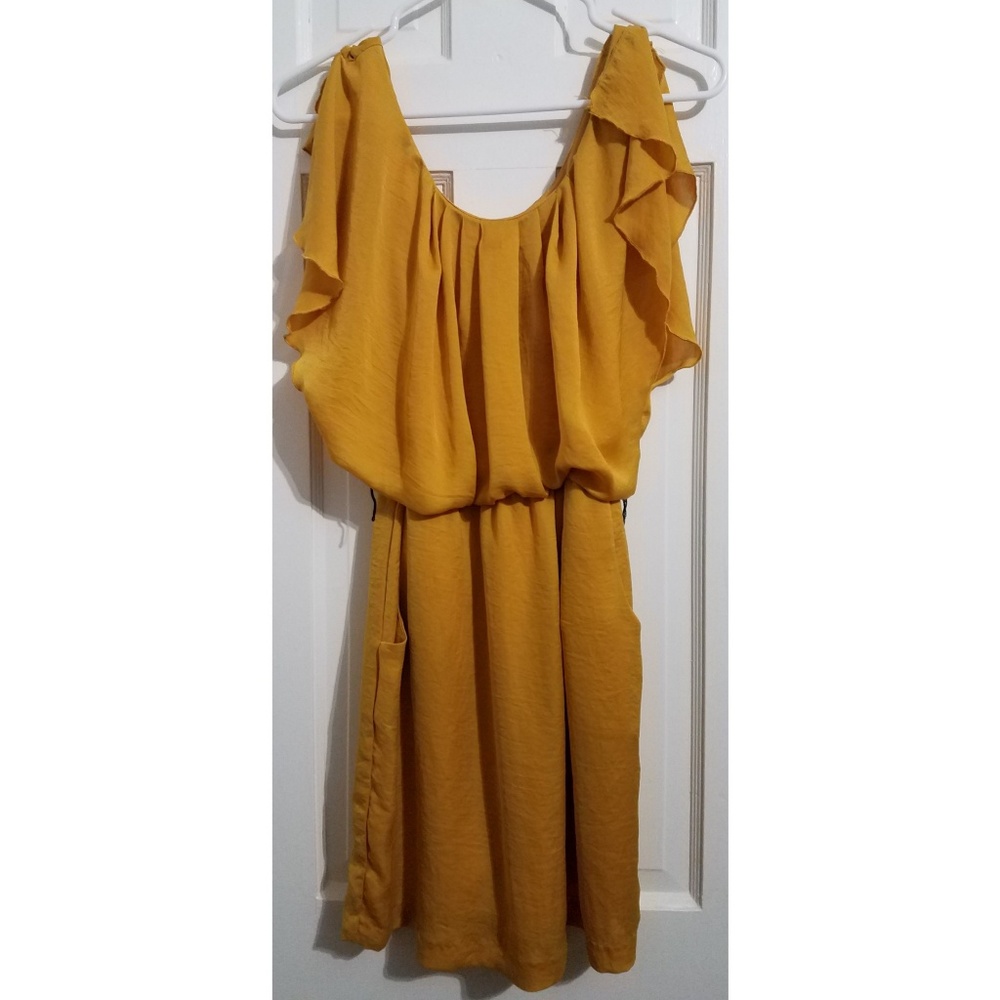 City Triangles deep yellow dress